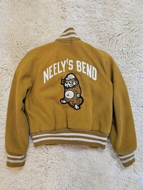 Vintage Midcentury 1950s Wool Varsity Jacket NEELY'S BEND One Of A Kind XXS/XS